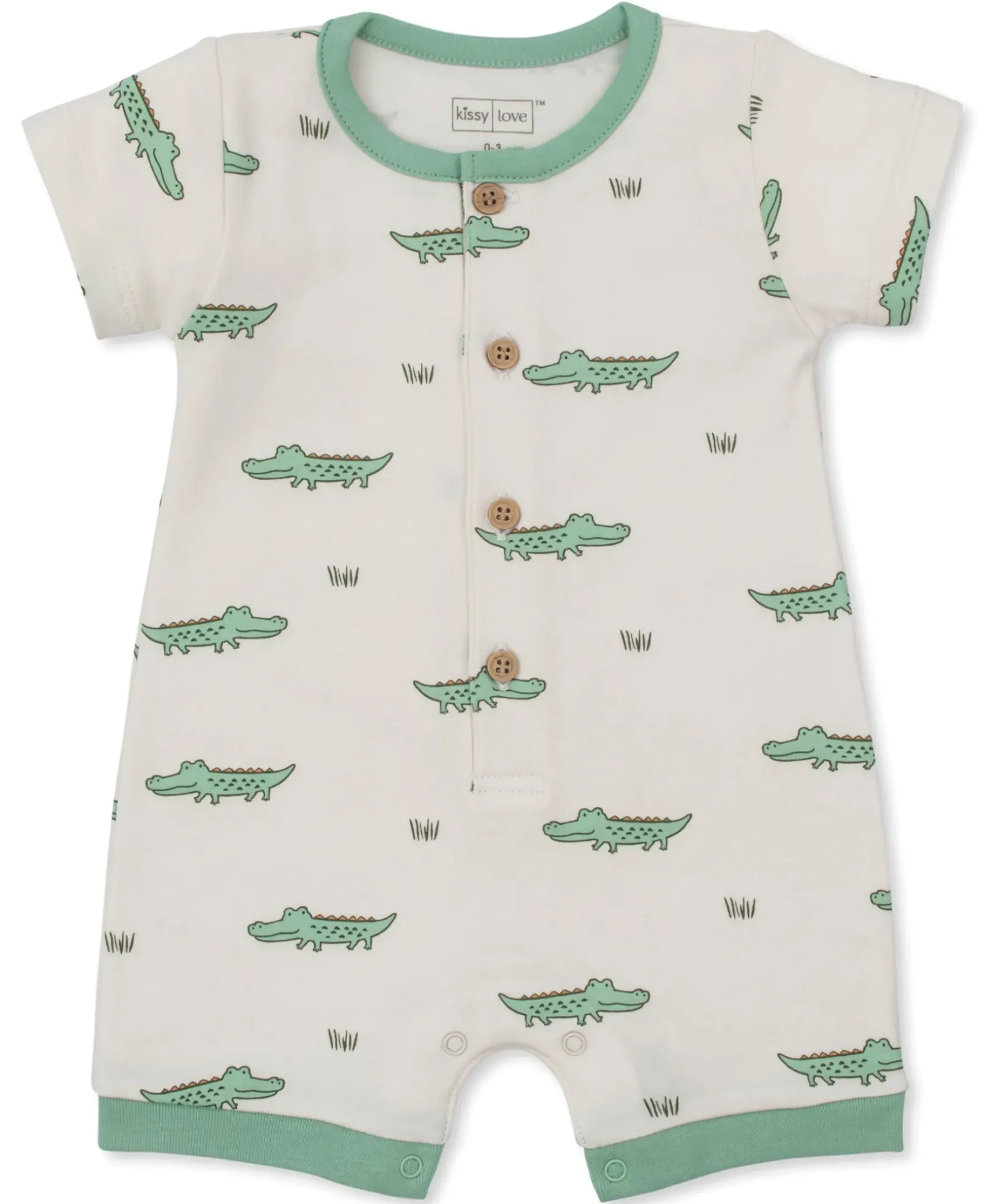 Kissy Kissy Kissy Love Crocodile Walk Short Playsuit> Playsuits|Rompers
