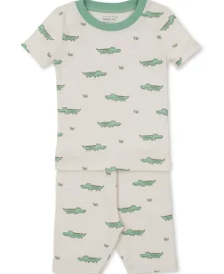Kissy Kissy Kissy Love Crocodile Walk Toddler Pajama Set>Kids Pajamas|Pajamas
