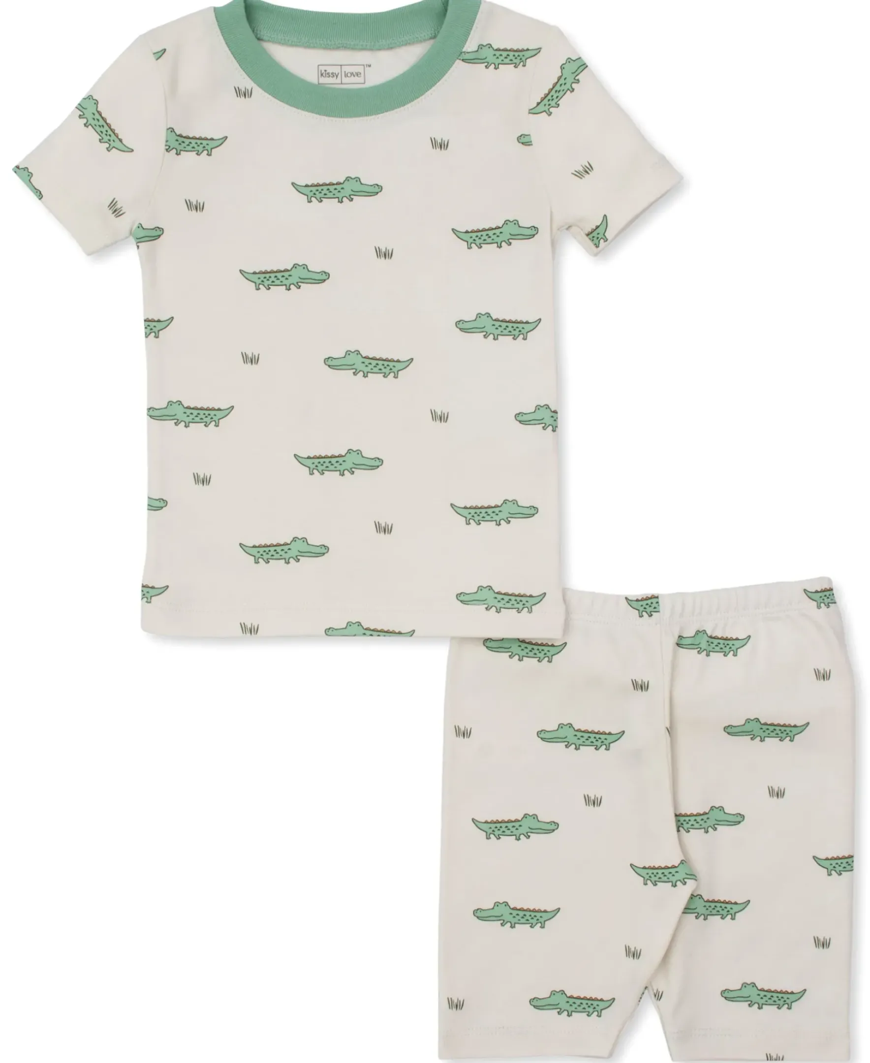 Kissy Kissy Kissy Love Crocodile Walk Toddler Pajama Set>Kids Pajamas|Pajamas
