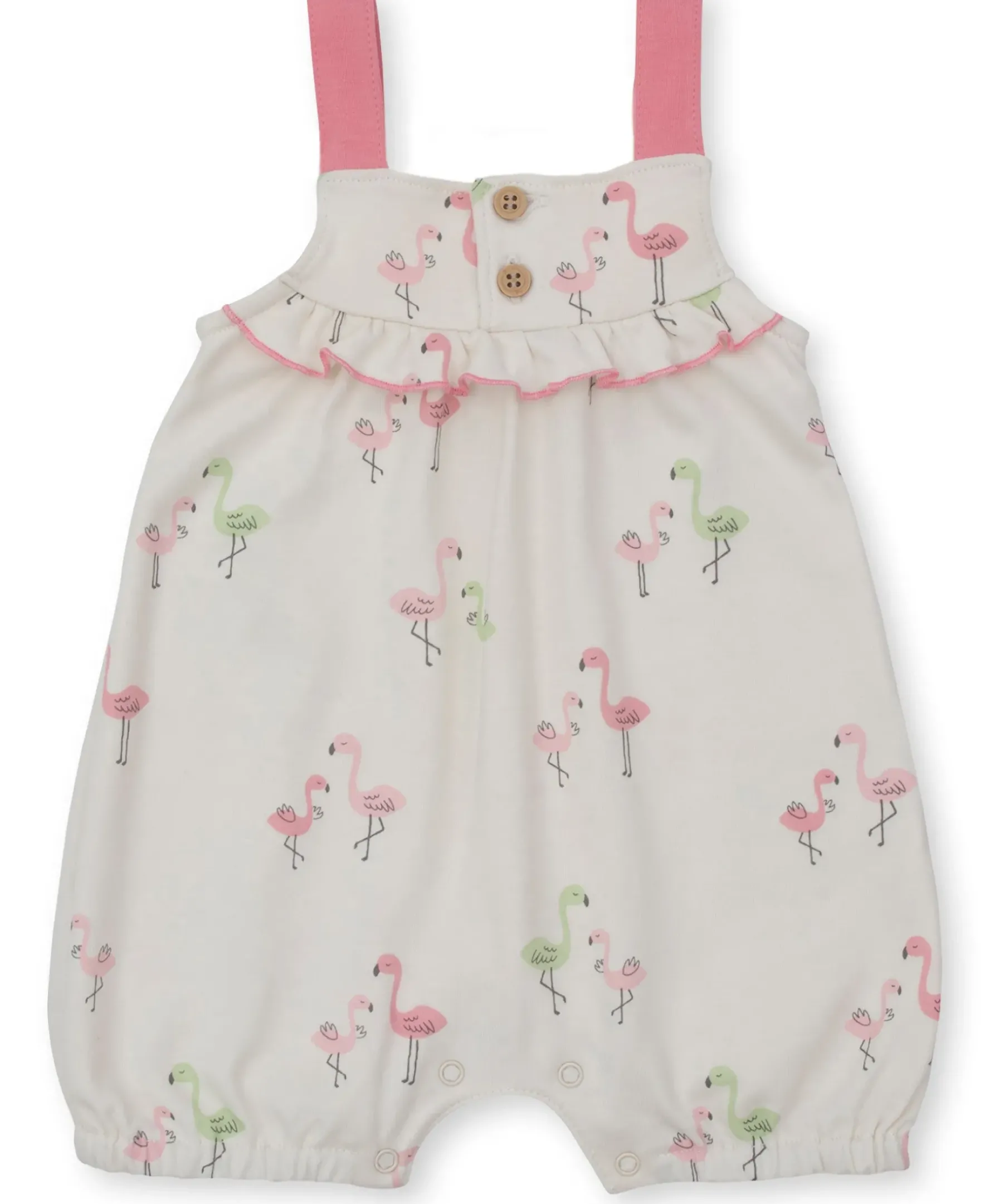 Kissy Kissy Kissy Love Flamingo Love Short Playsuit> Playsuits|Rompers