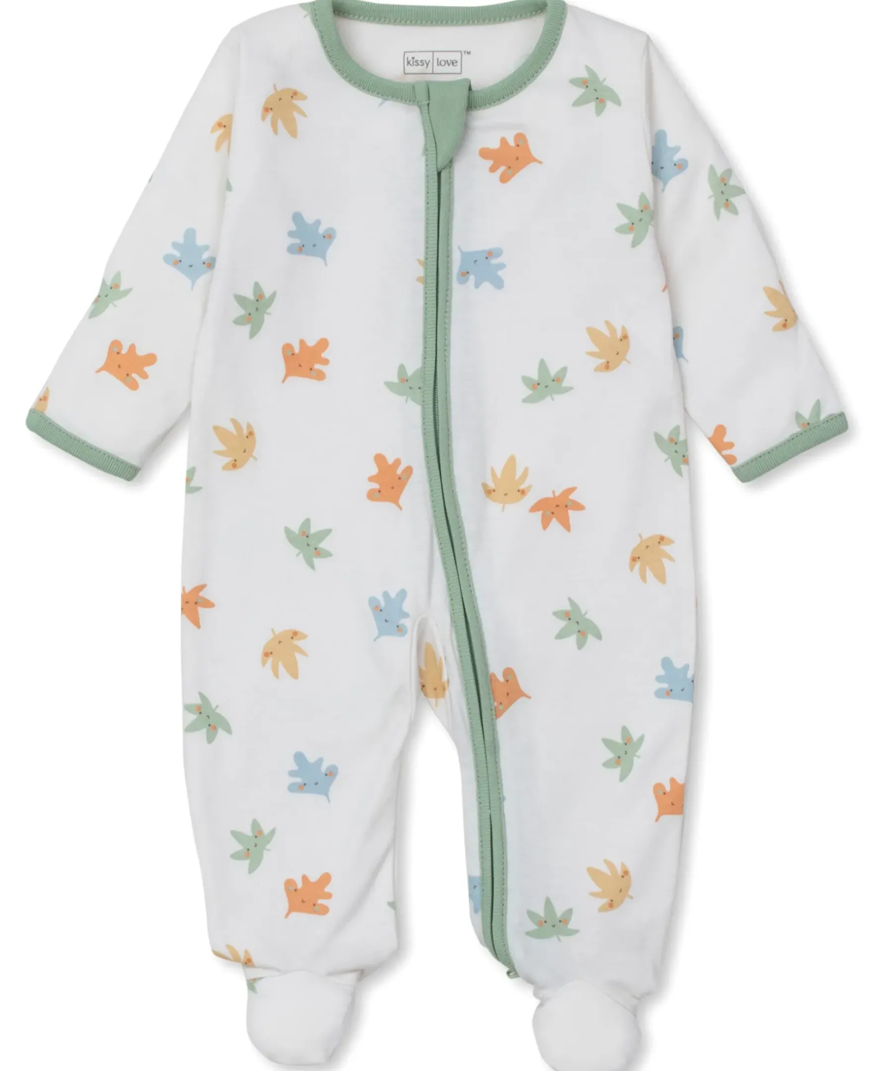 Kissy Kissy Kissy Love Leafy Breeze Zip Footie> Footies|Pajamas