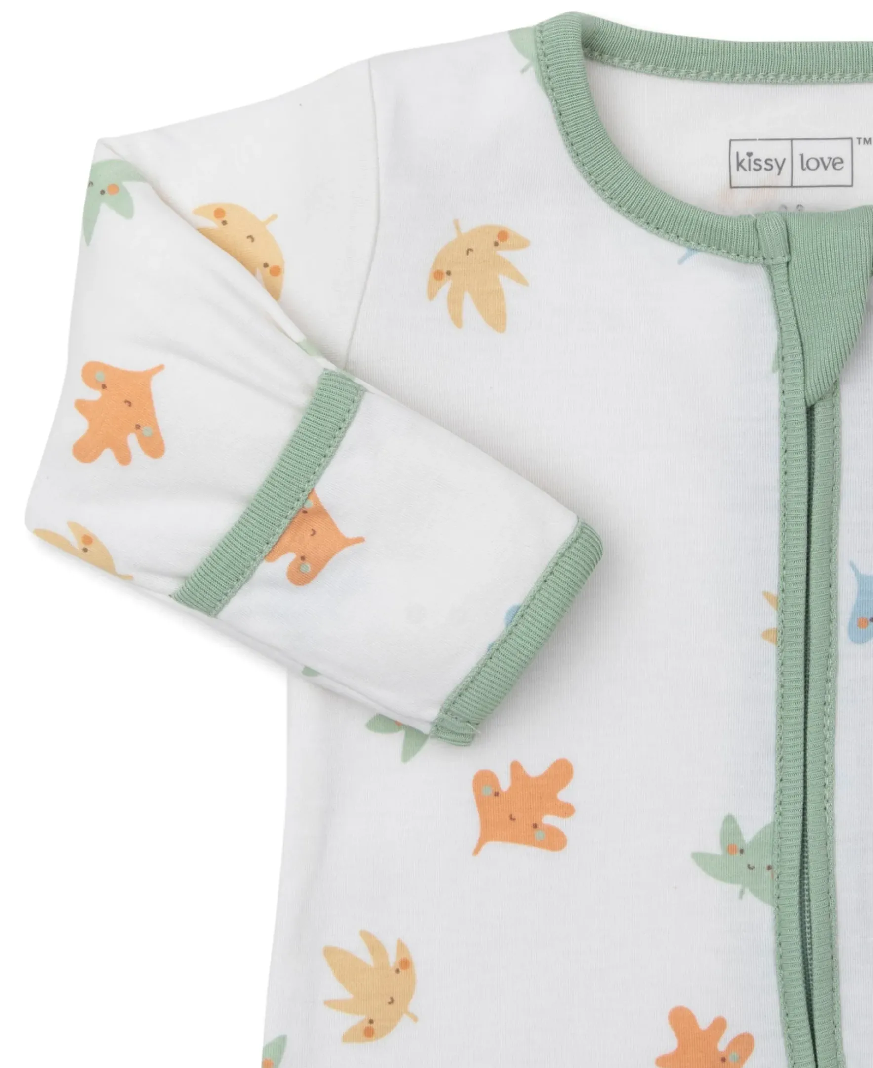 Kissy Kissy Kissy Love Leafy Breeze Zip Footie> Footies|Pajamas
