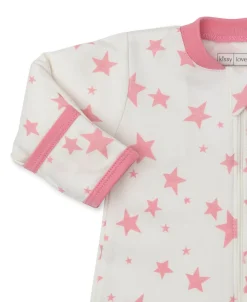 Kissy Kissy Kissy Love Star Zone Zip Footie (NB)> Footies|Pajamas