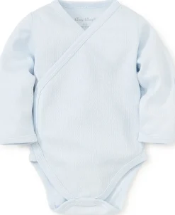 Kissy Kissy Kissy Pointelle Blue Long Sleeve Bodysuit> Bodysuits|Classic Collections