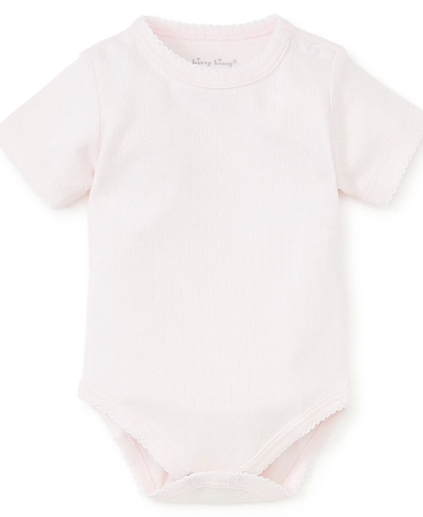 Kissy Kissy Kissy Pointelle Short Sleeve Bodysuit> Bodysuits|Classic Collections