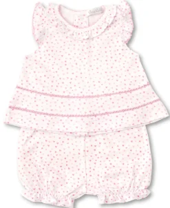 Kissy Kissy Kissy Sweethearts White Sunsuit> White Basics|Classic Collections
