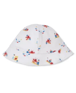 Kissy Kissy Lobsters Sandy Smiles Blue Sunhat> Hats