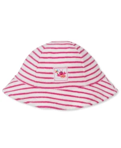 Kissy Kissy Lobsters Sandy Smiles Stripe Terry Sunhat> Hats