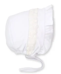 Kissy Kissy Miniature Roses White Bonnet> White Basics