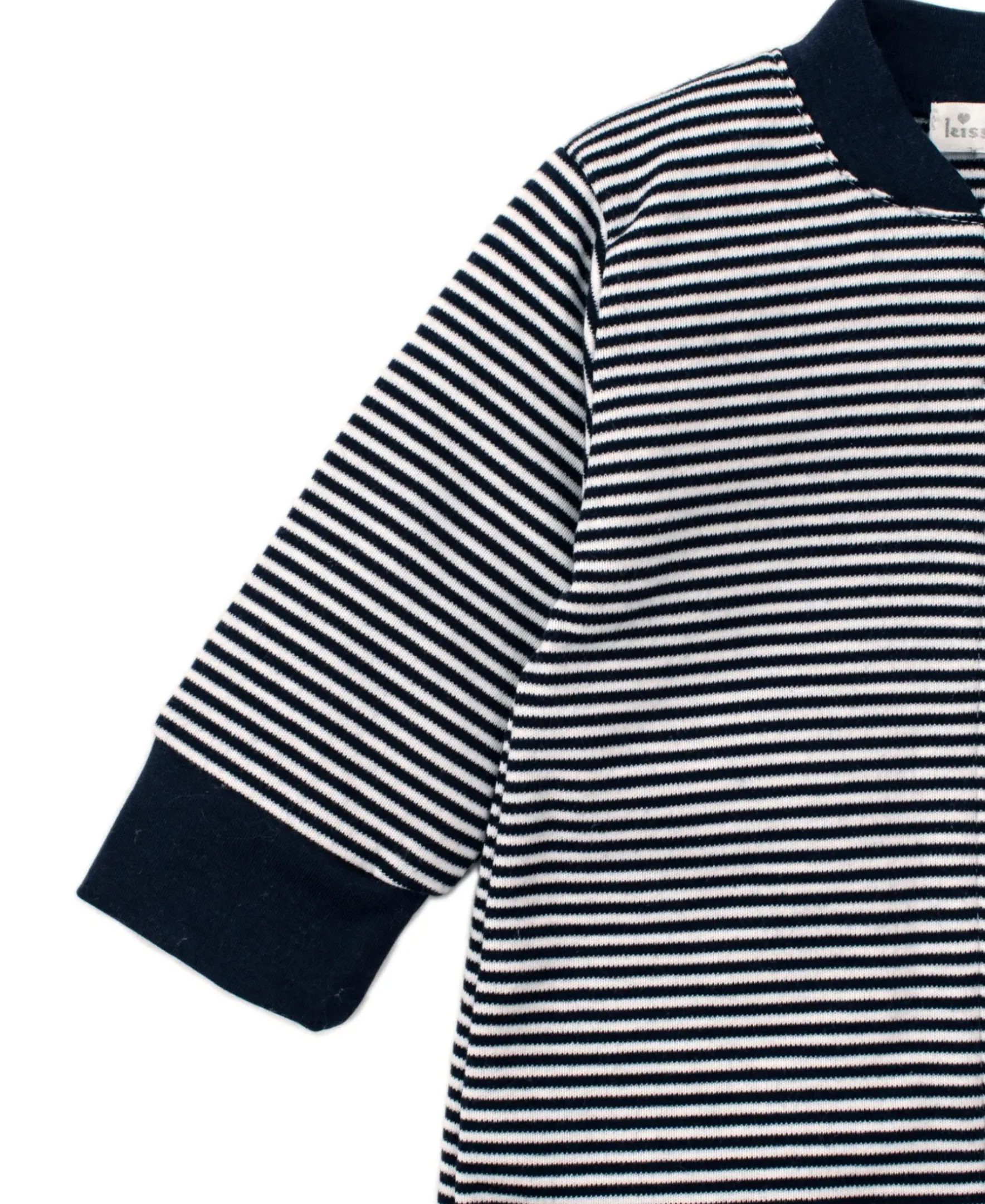 Kissy Kissy Kissy Essentials Stripe Zip Footie> Footies|Pajamas