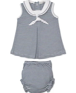 Kissy Kissy Stripe Dress Set> Dresses + Bubbles