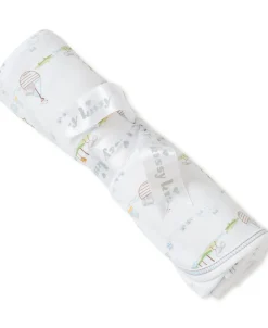 Kissy Kissy Noah's Blue Print Blanket> Blankets|Classic Collections