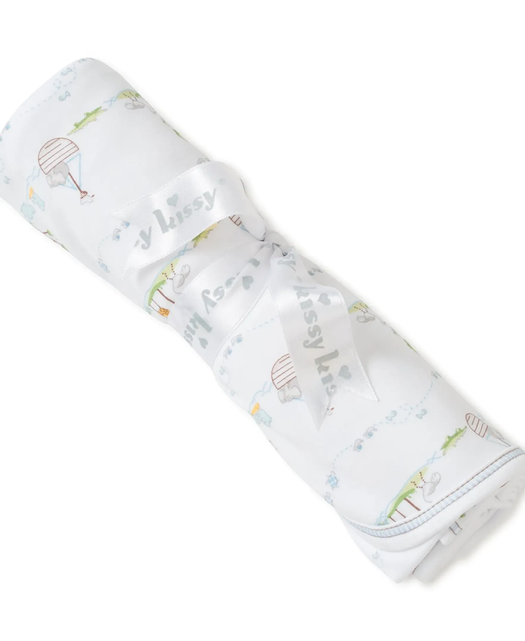 Kissy Kissy Noah's Blue Print Blanket> Blankets|Classic Collections