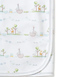 Kissy Kissy Noah's Blue Print Blanket><noscript><img width=