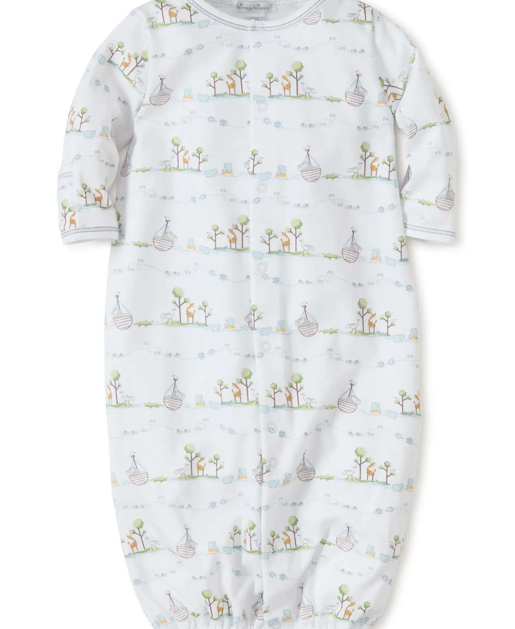 Kissy Kissy Noah's Blue Print Convertible Gown> Convertible Gowns|Classic Collections