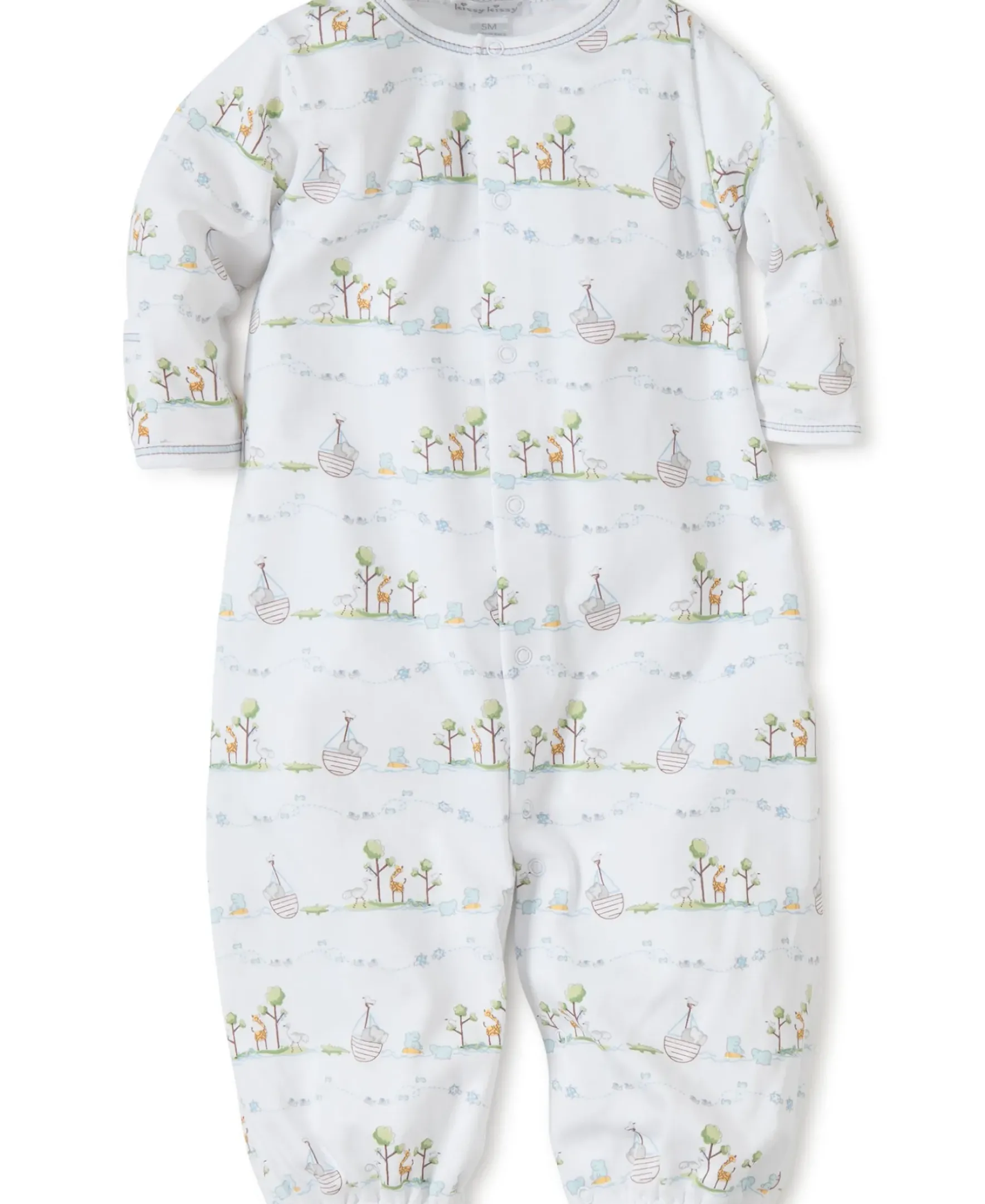 Kissy Kissy Noah's Blue Print Convertible Gown> Convertible Gowns|Classic Collections