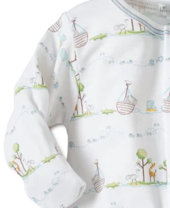 Kissy Kissy Noah's Blue Print Footie><noscript><img width=