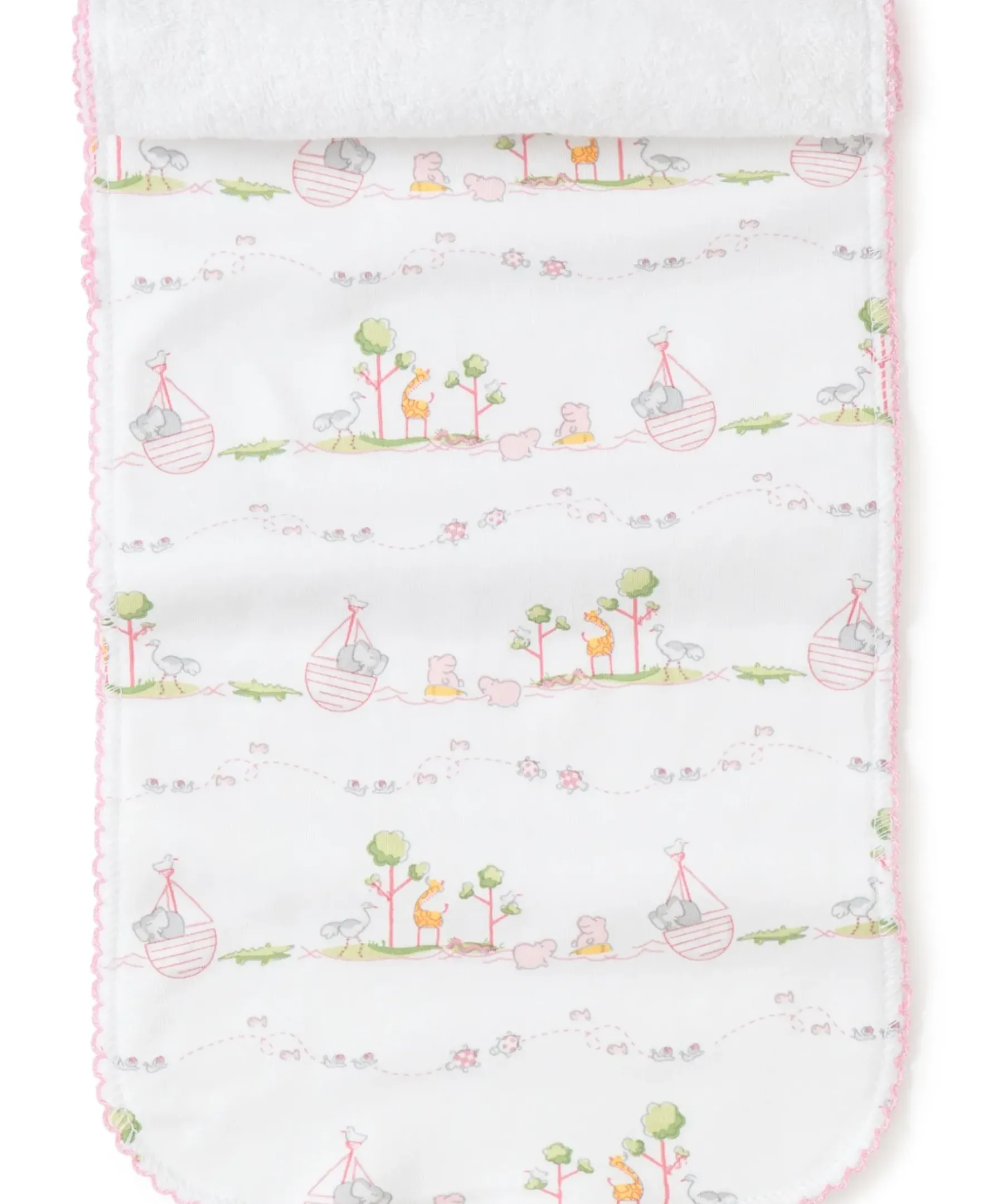 Kissy Kissy Noah's Print Burp Cloth> Burp Cloths|Classic Collections
