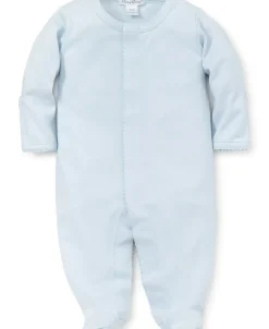 Kissy Kissy Personalized Blue Kissy Basics Footie NEW> Footies|Classic Collections