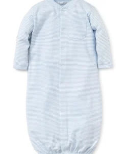 Kissy Kissy Personalized Blue Simple Stripes Convertible Gown> Convertible Gowns