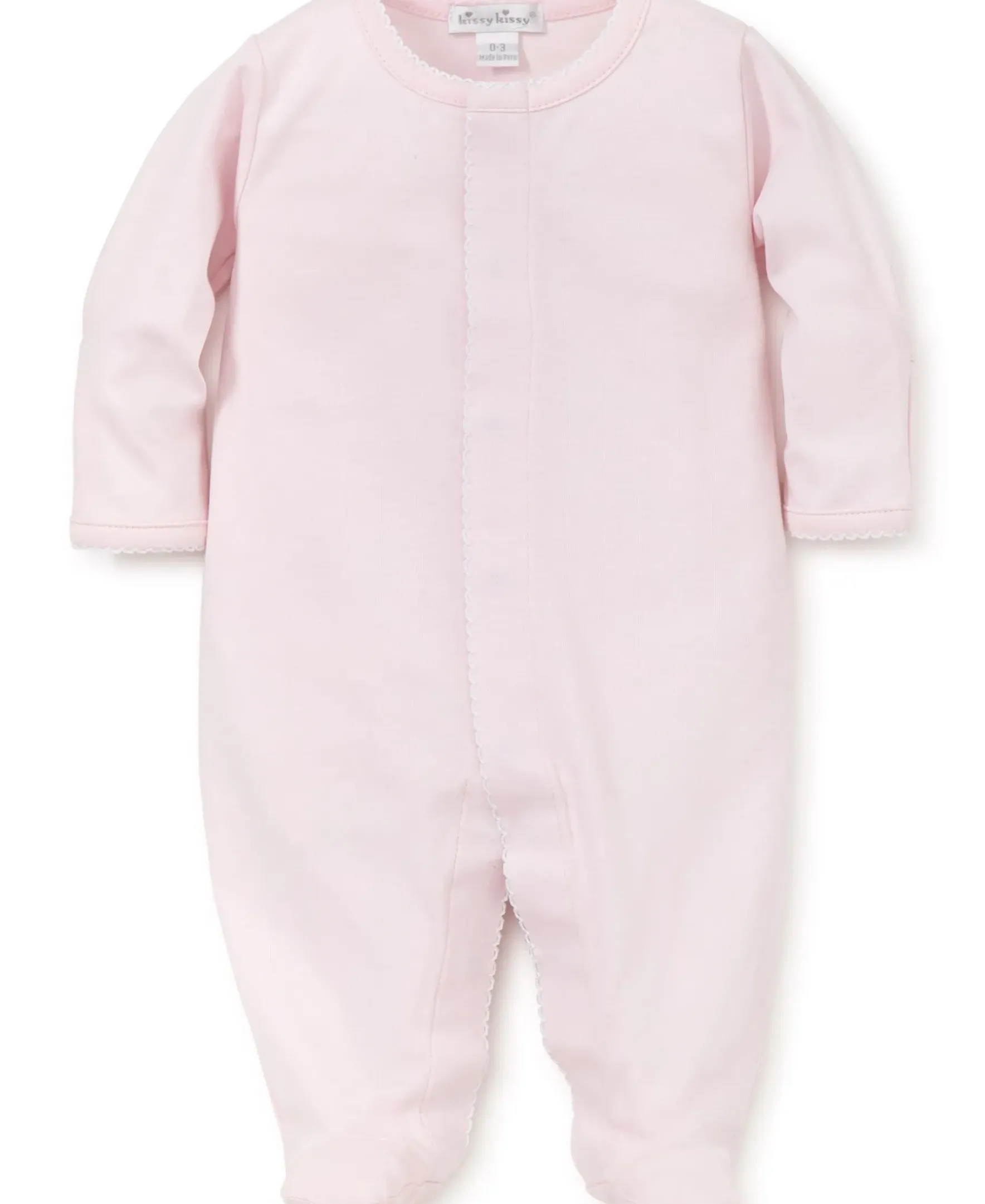 Kissy Kissy Personalized Kissy Basics Footie NEW> Footies|White Basics