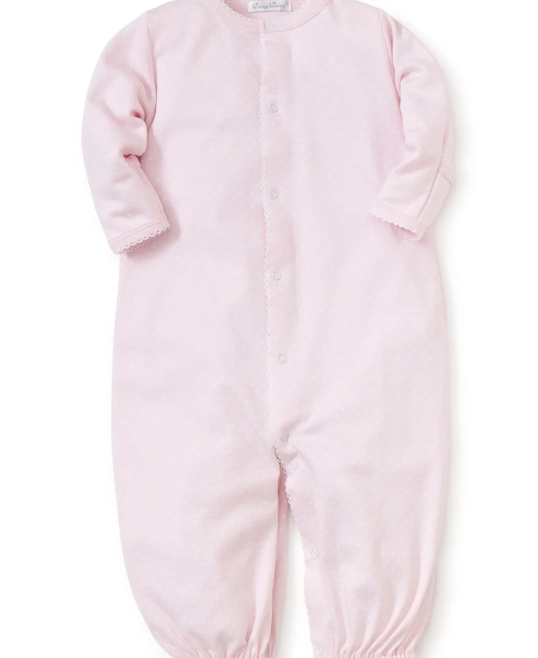 Kissy Kissy Personalized New Kissy Dots Conv. Gown> Convertible Gowns|White Basics