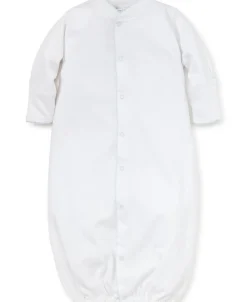Kissy Kissy Personalized White/Blue Kissy Basics Conv. Gown> Convertible Gowns|White Basics