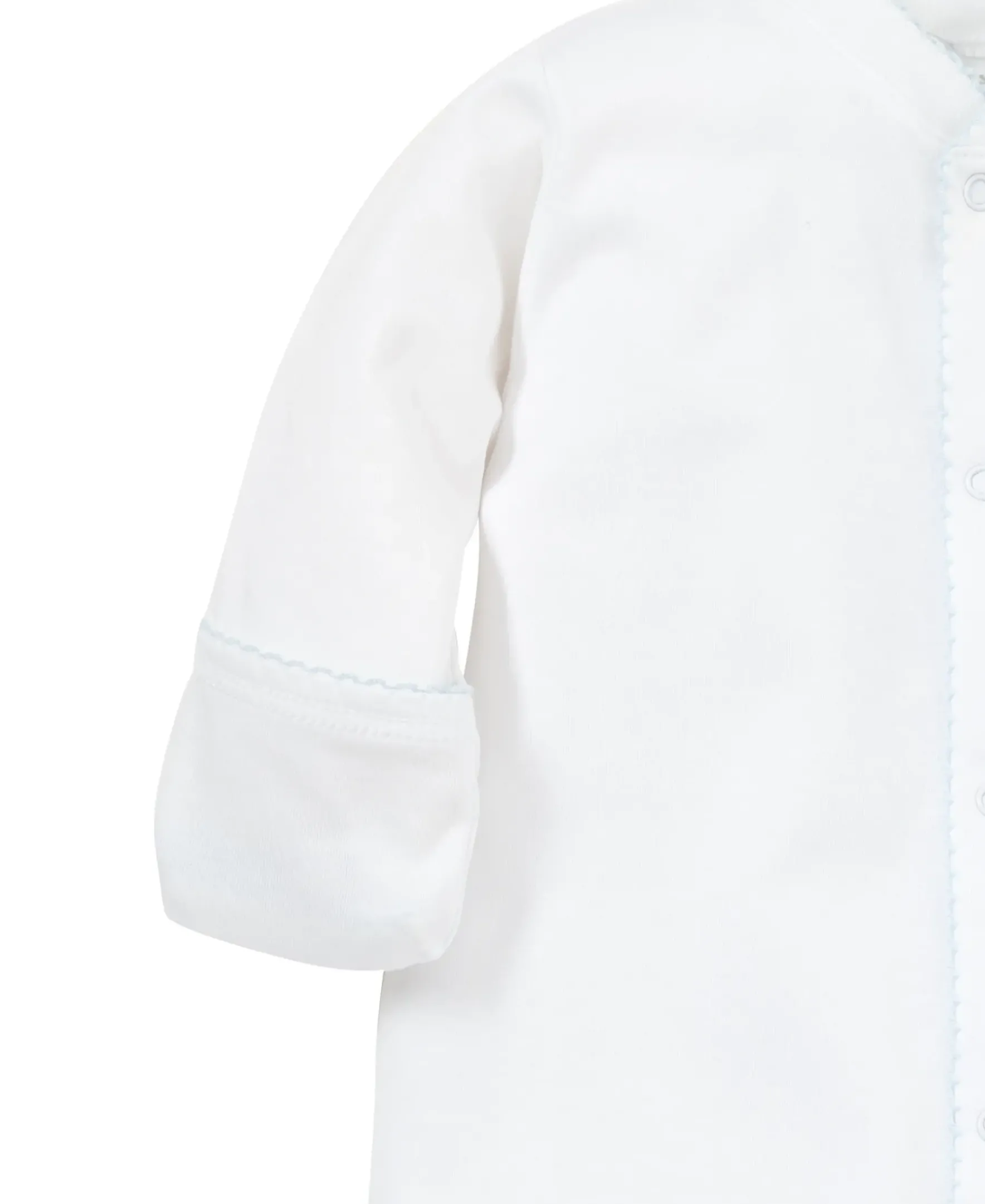 Kissy Kissy Personalized White/Blue Kissy Basics Conv. Gown> Convertible Gowns|White Basics