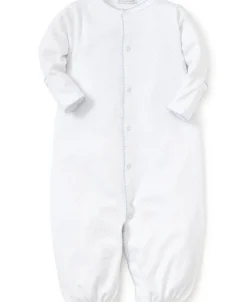 Kissy Kissy Personalized White/Blue New Kissy Dots Conv. Gown> Convertible Gowns|White Basics