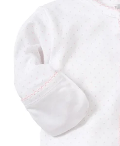 Kissy Kissy Personalized New Kissy Dots Footie> Footies|White Basics