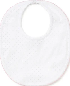 Kissy Kissy Personalized New Kissy Dots Print Bib> Bibs|White Basics