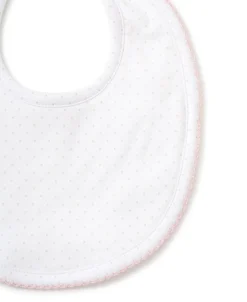 Kissy Kissy Personalized New Kissy Dots Print Bib> Bibs|White Basics