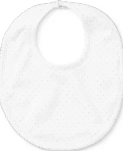 Kissy Kissy Personalized New Kissy Dots Print Bib> Bibs|White Basics