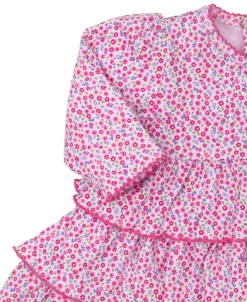 Kissy Kissy Floral Dress Set (0-6M)> Dresses + Bubbles