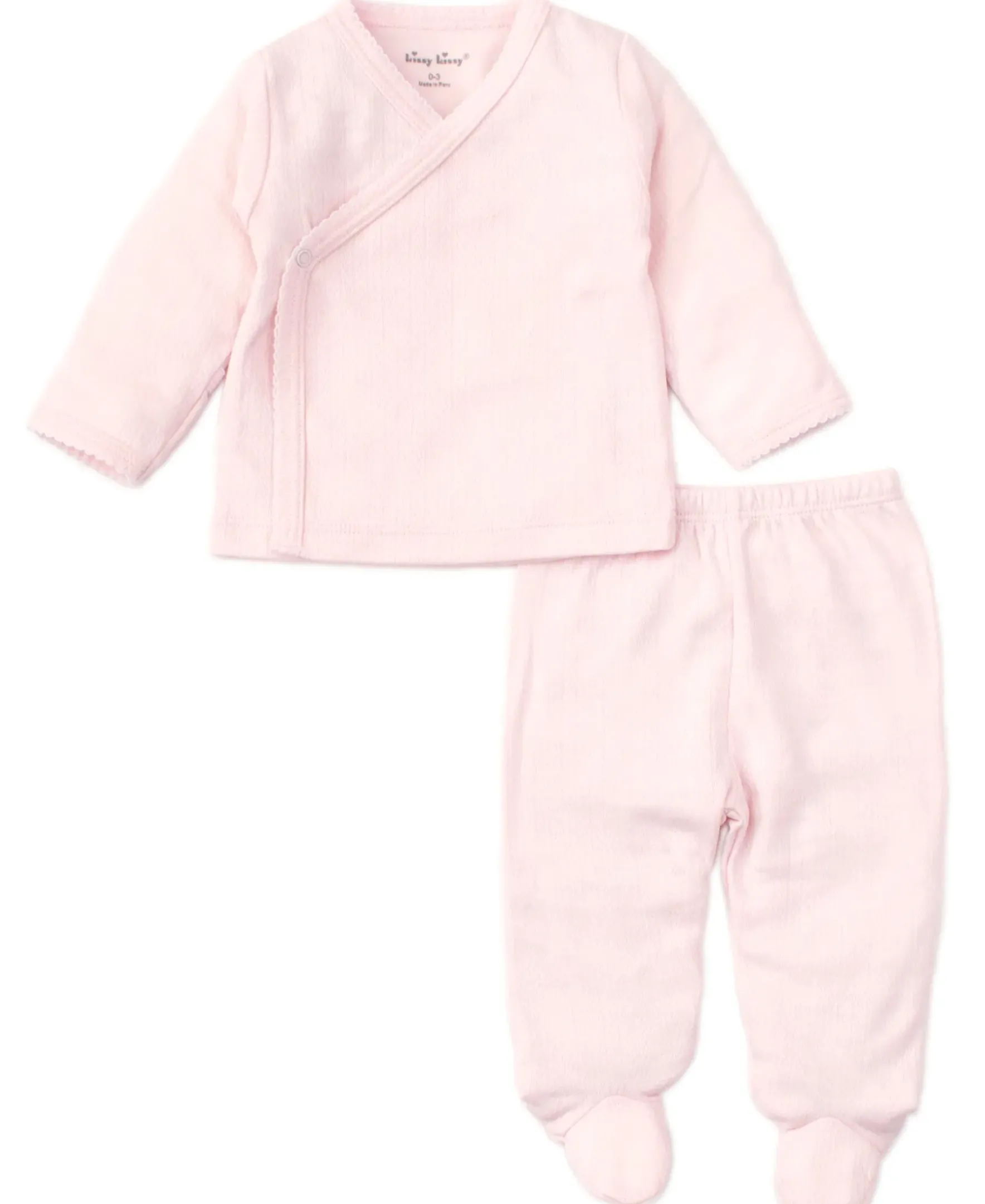 Kissy Kissy Pointelle Cross Tee and Pant Set> Classic Collections