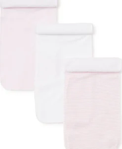 Kissy Kissy 3 Pack Burp Set w/ Tulle Bag> Burp Cloths|Multipacks + Sets