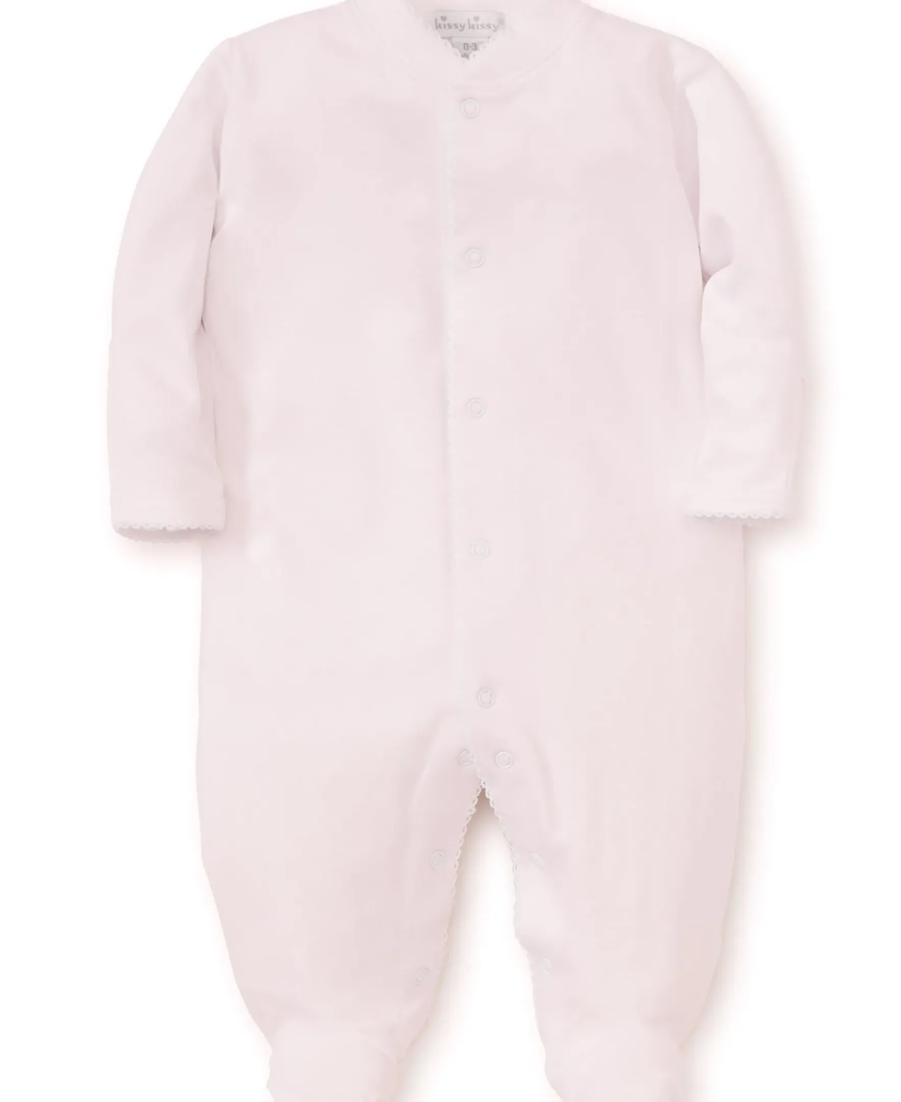 Kissy Kissy Kissy Basics Footie> Footies|White Basics