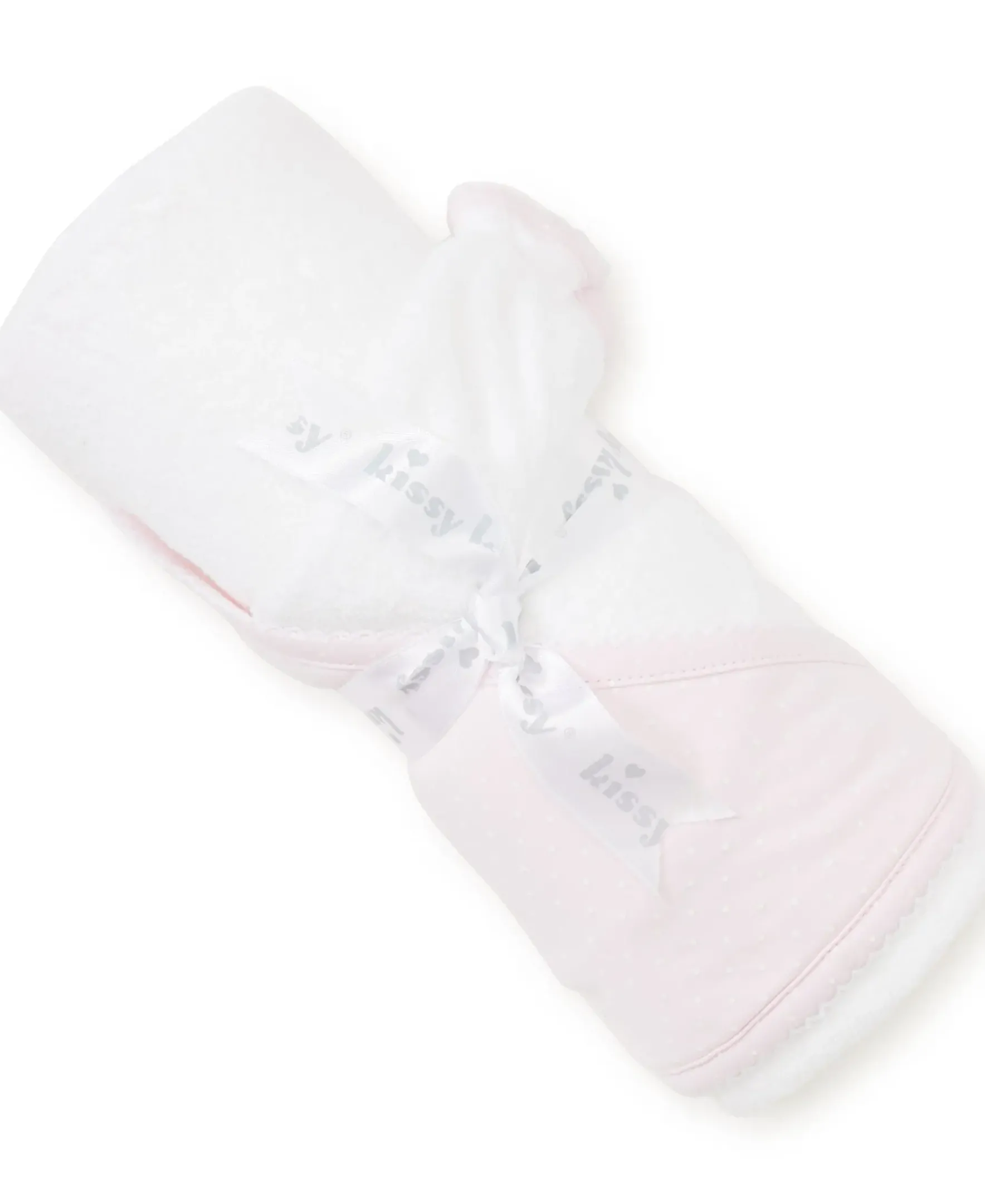 Kissy Kissy New Kissy Dots Hooded Towel & Mitt Set> Hooded Bath Towels|White Basics