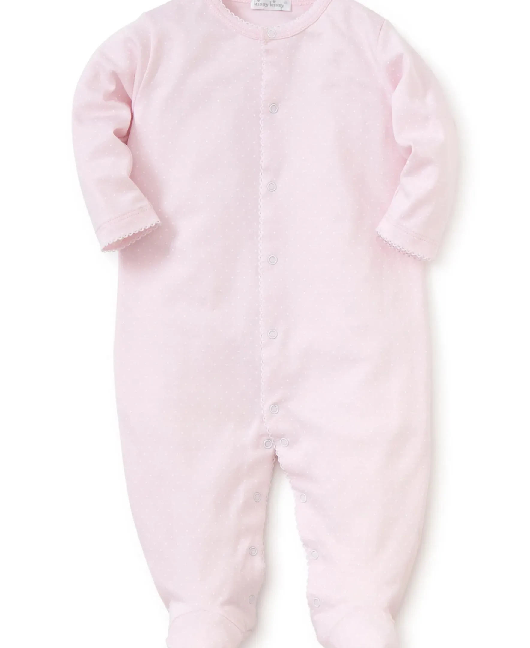 Kissy Kissy New Kissy Dots Print Footie> Footies|White Basics