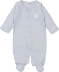 Kissy Kissy Pique Bunny Bash Blue Footie> Footies