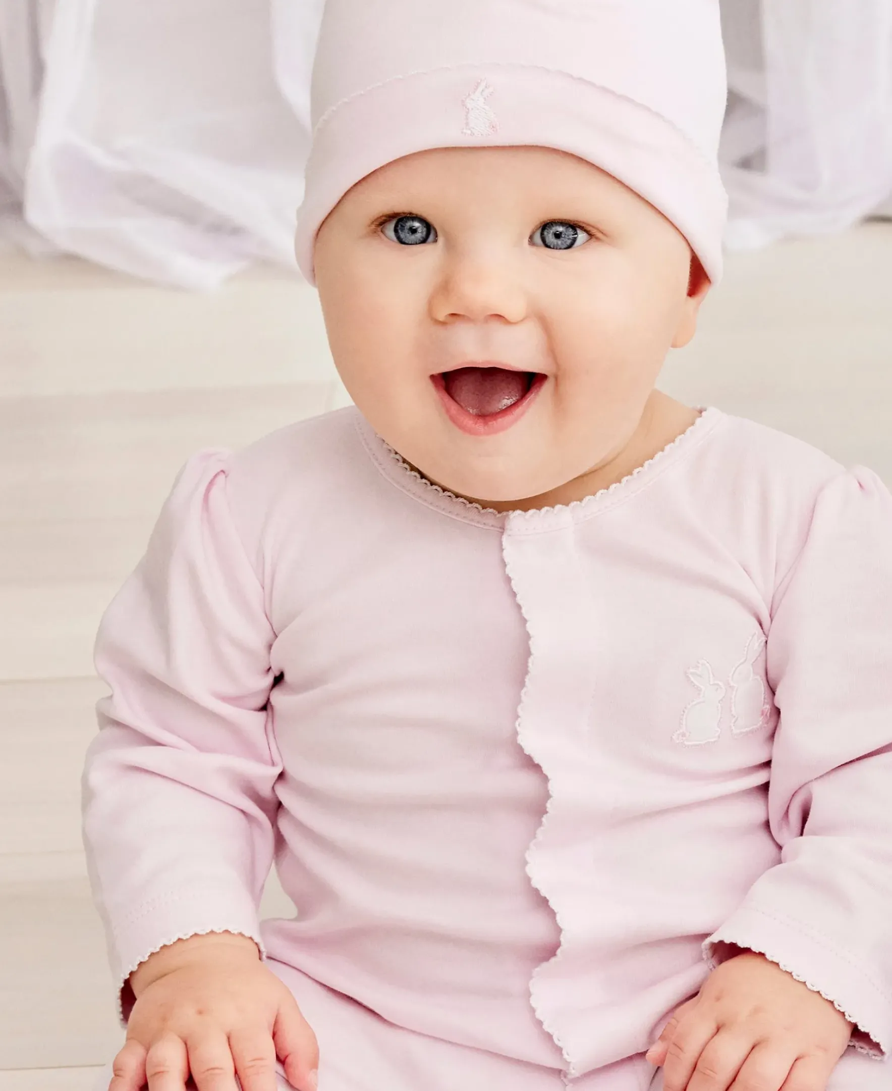 Kissy Kissy Pique Bunny Bash Hat> Hats