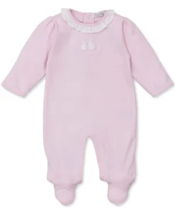 Kissy Kissy Pique Bunny Bash Ruffle Footie> Footies