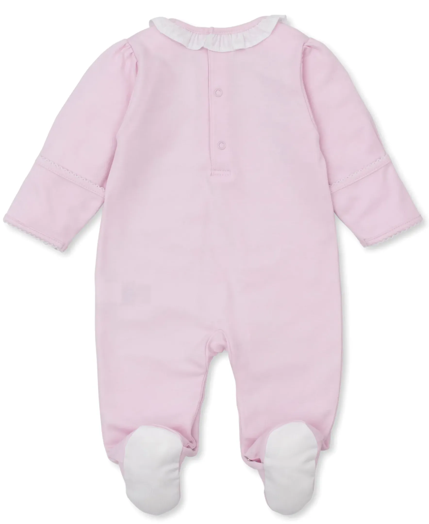 Kissy Kissy Pique Bunny Bash Ruffle Footie> Footies