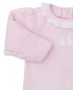 Kissy Kissy Pique Bunny Bash Ruffle Footie><noscript><img width=
