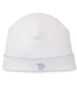Kissy Kissy Premier Baa Baa Baby Sheep Blue Hand Emb. Hat> Hats|Smocking + Hand Embroidery