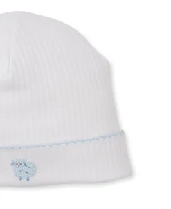Kissy Kissy Premier Baa Baa Baby Sheep Blue Hand Emb. Hat> Hats|Smocking + Hand Embroidery