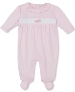 Kissy Kissy Premier Baby Bunny Patch Hand Emb. Footie> Footies|Smocking + Hand Embroidery