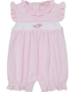Kissy Kissy Premier Baby Bunny Patch Hand Emb Short Playsuit> Playsuits|Rompers