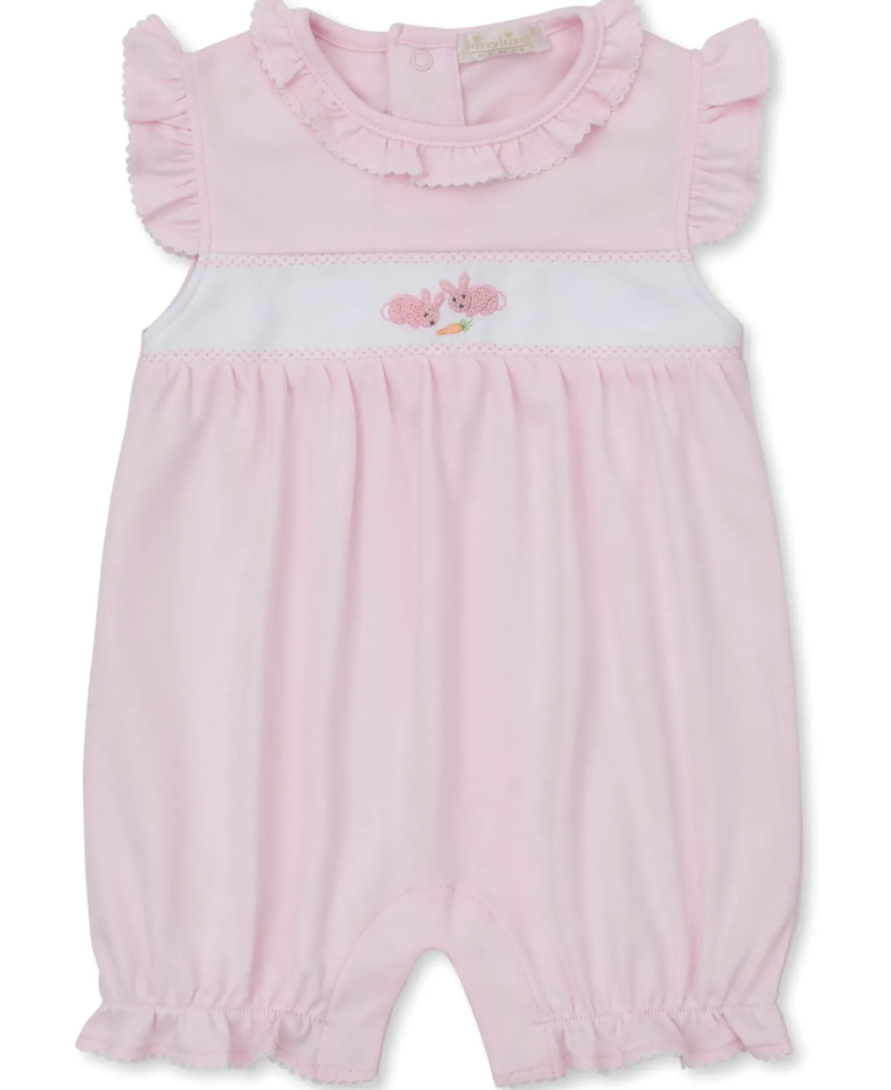 Kissy Kissy Premier Baby Bunny Patch Hand Emb Short Playsuit> Playsuits|Rompers