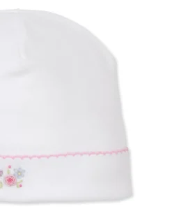 Kissy Kissy Premier Flowers & Vines White Hand Emb. Hat> Hats|Smocking + Hand Embroidery